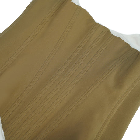 Aurohaya Yasmine Brown Bustier Panel Mini Dress