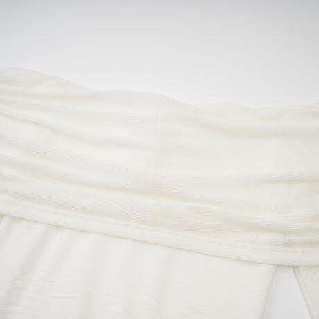 Aurohaya Wanda white glittered floral-appliqué knit maxi dress