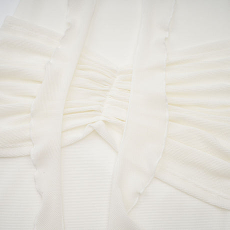 Aurohaya Wanda white glittered floral-appliqué knit maxi dress