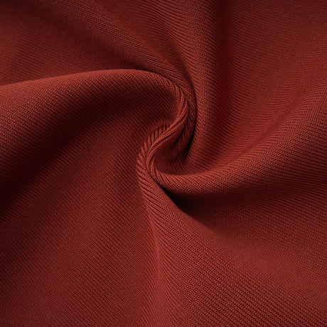 Aurohaya Mélisande Rusty Red Halterneck Fringed Maxi Gown