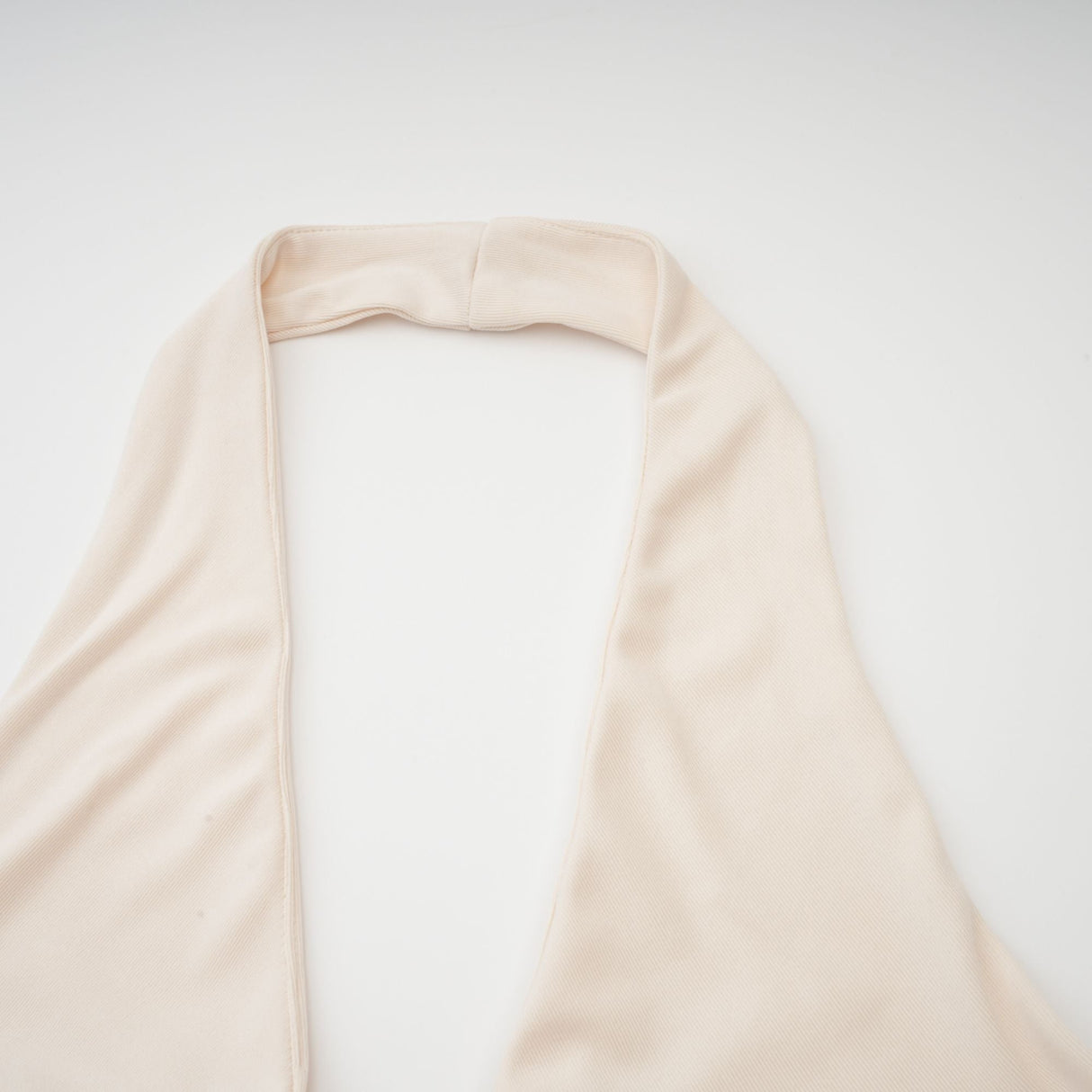 Aurohaya Géraldine white deep V-neck draped maxi dress
