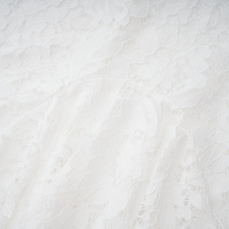 Aurohaya Abbie White Floral Lace Bustier Maxi Dress