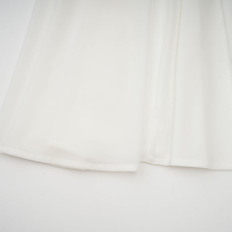 Aurohaya Nathalie white tulle-panelling maxi dress