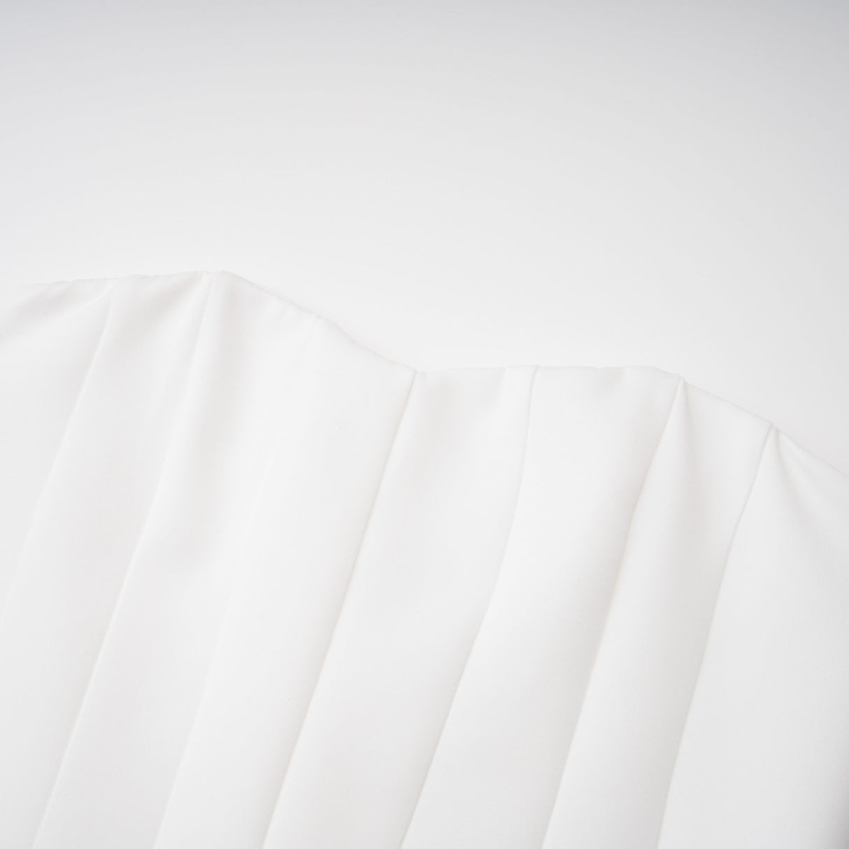 Aurohaya Felice White Structured Cape & Corset Dress Set