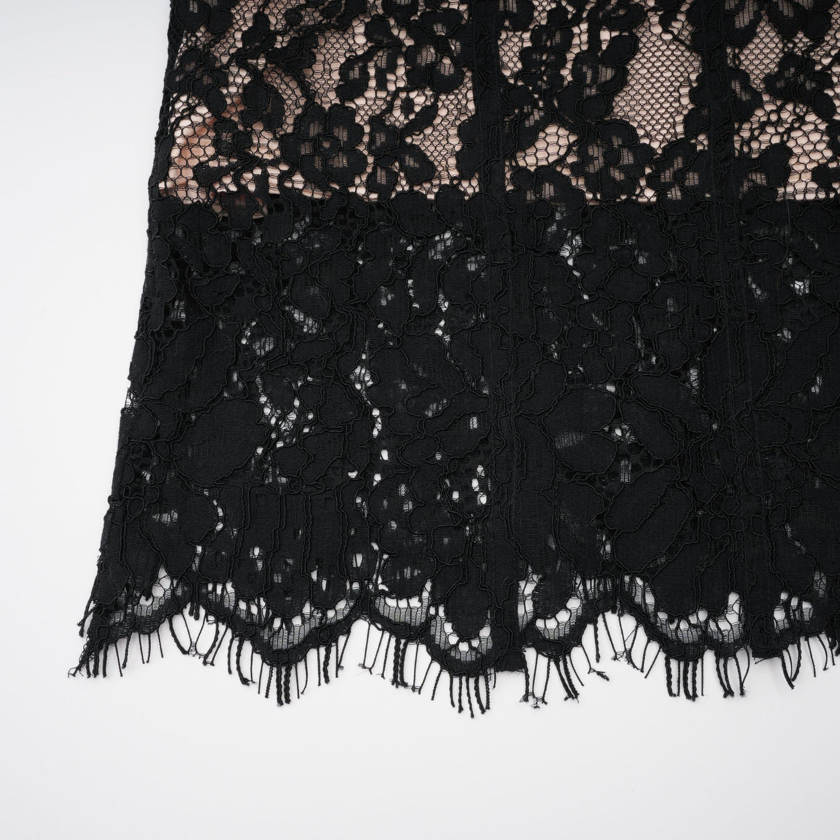 Aurohaya Giorgia Black Floral Lace Corset Maxi Dress