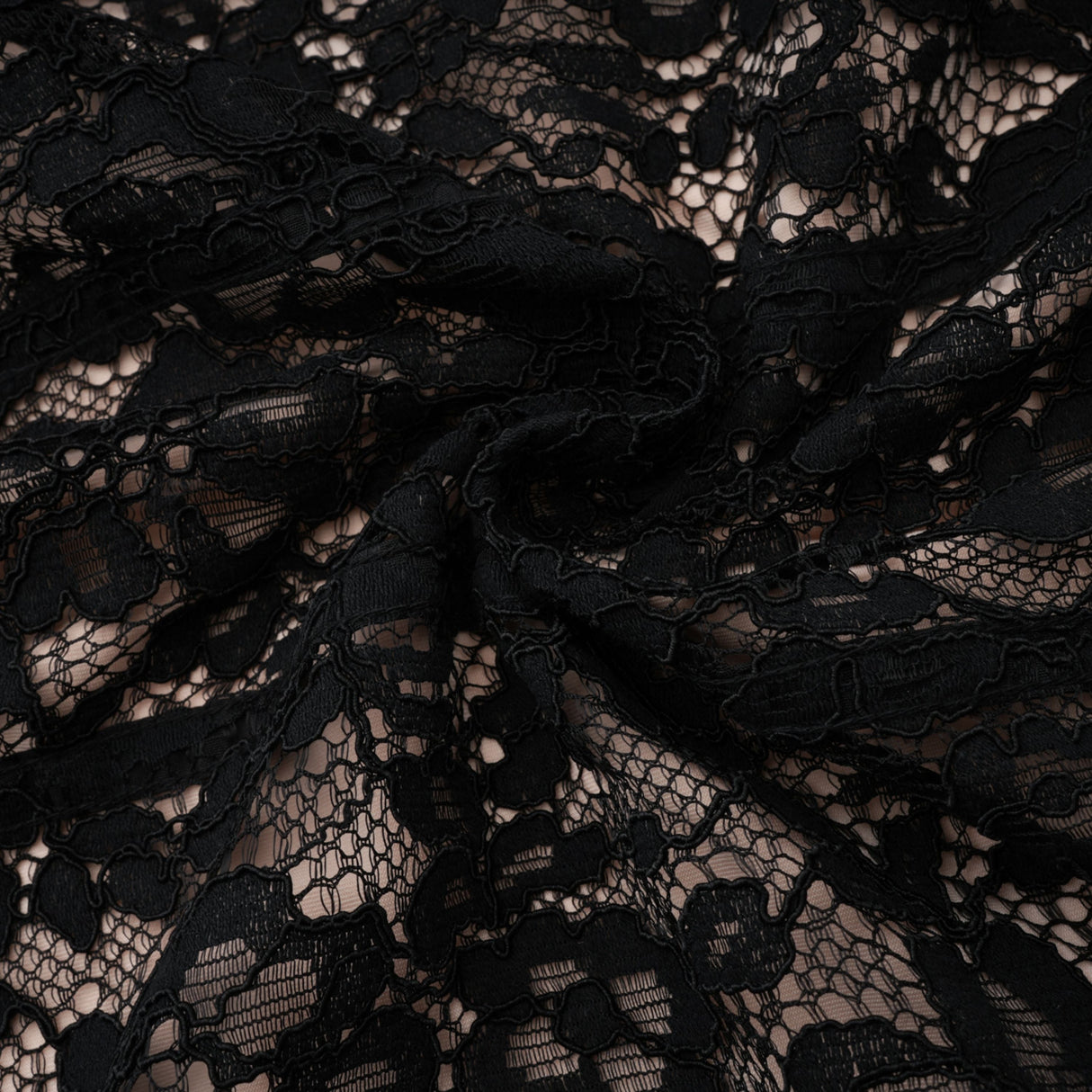 Aurohaya Giorgia Black Floral Lace Corset Maxi Dress