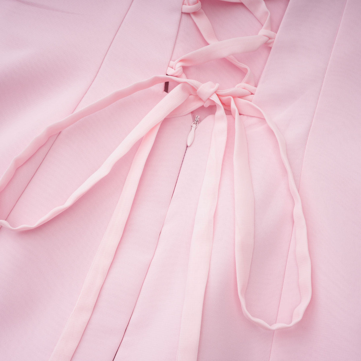 Aurohaya Romane Pink Strapless Corset Chiffon Maxi Dress