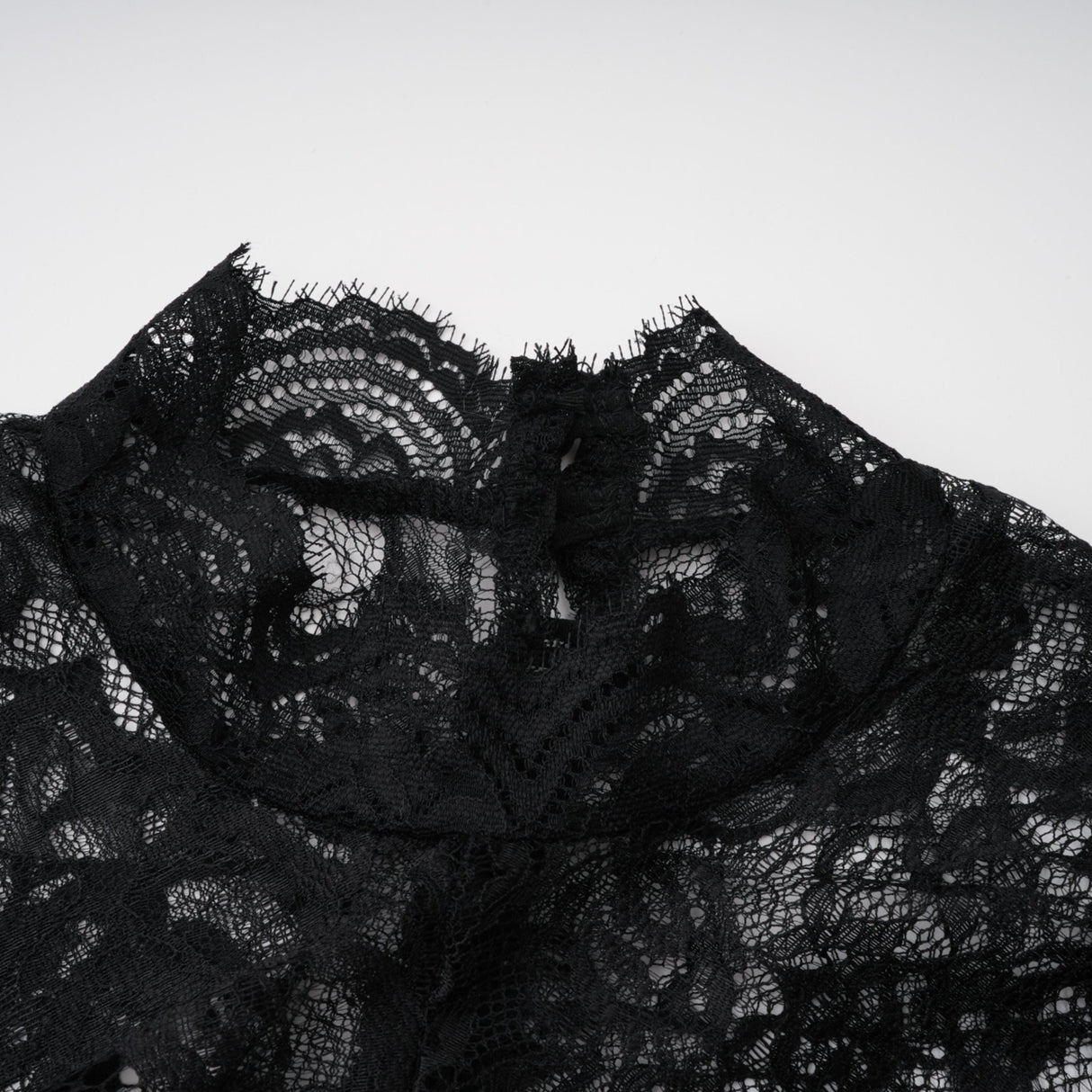 Aurohaya Bokamoso Black Lace Panel Maxi Gown