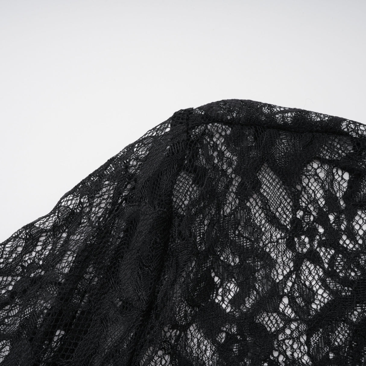 Aurohaya Bokamoso Black Lace Panel Maxi Gown