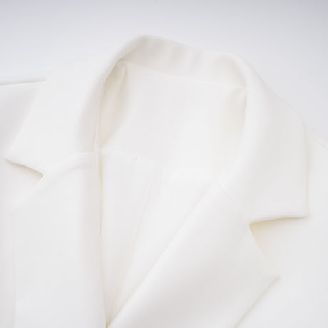 Aurohaya Osanne White Double Breasted Blazer Mini Dress