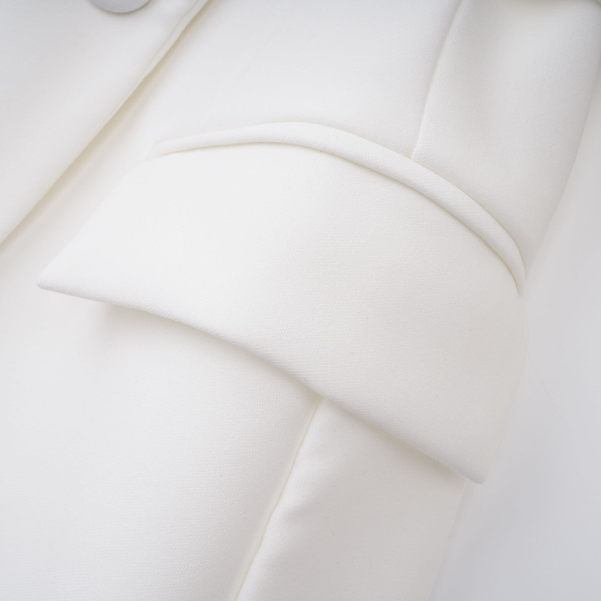 Aurohaya Osanne White Double Breasted Blazer Mini Dress