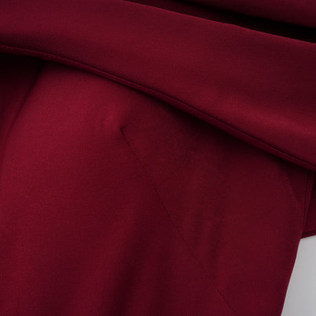 Aurohaya Lauren Red Ruched Shawl Detail Maxi Dress