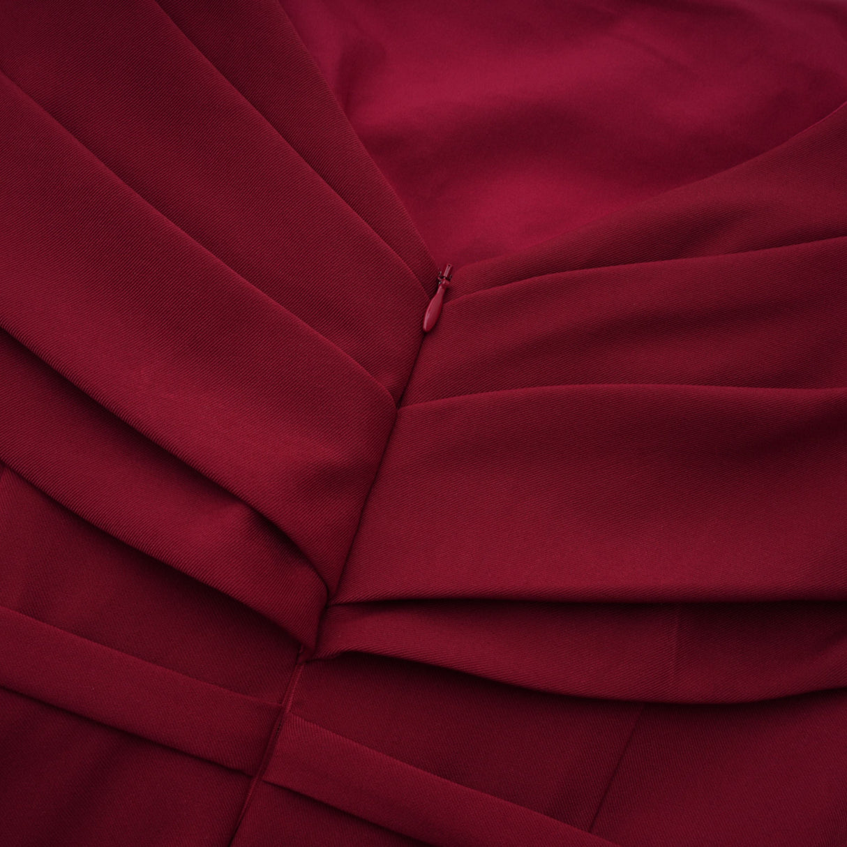 Aurohaya Lauren Red Ruched Shawl Detail Maxi Dress