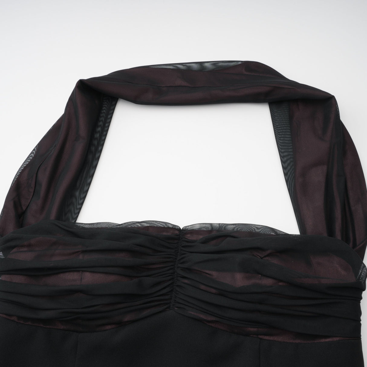 Aurohaya Miriam Black Open Back Maxi Gown with Bow