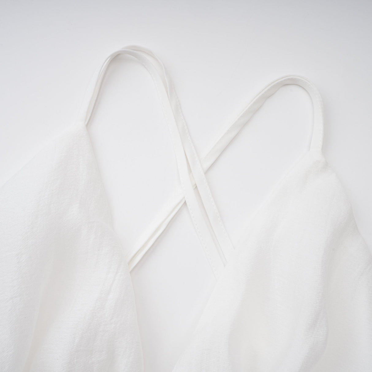 Aurohaya Quincie white shirred flounced mini dress