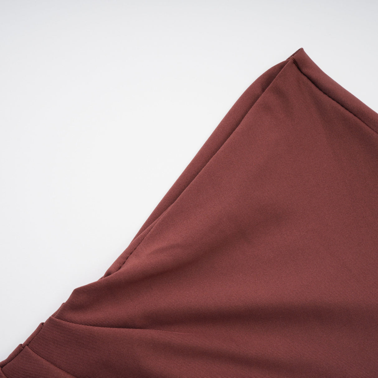 Aurohaya Seren Brown Ruched Tulle Panel Maxi Dress