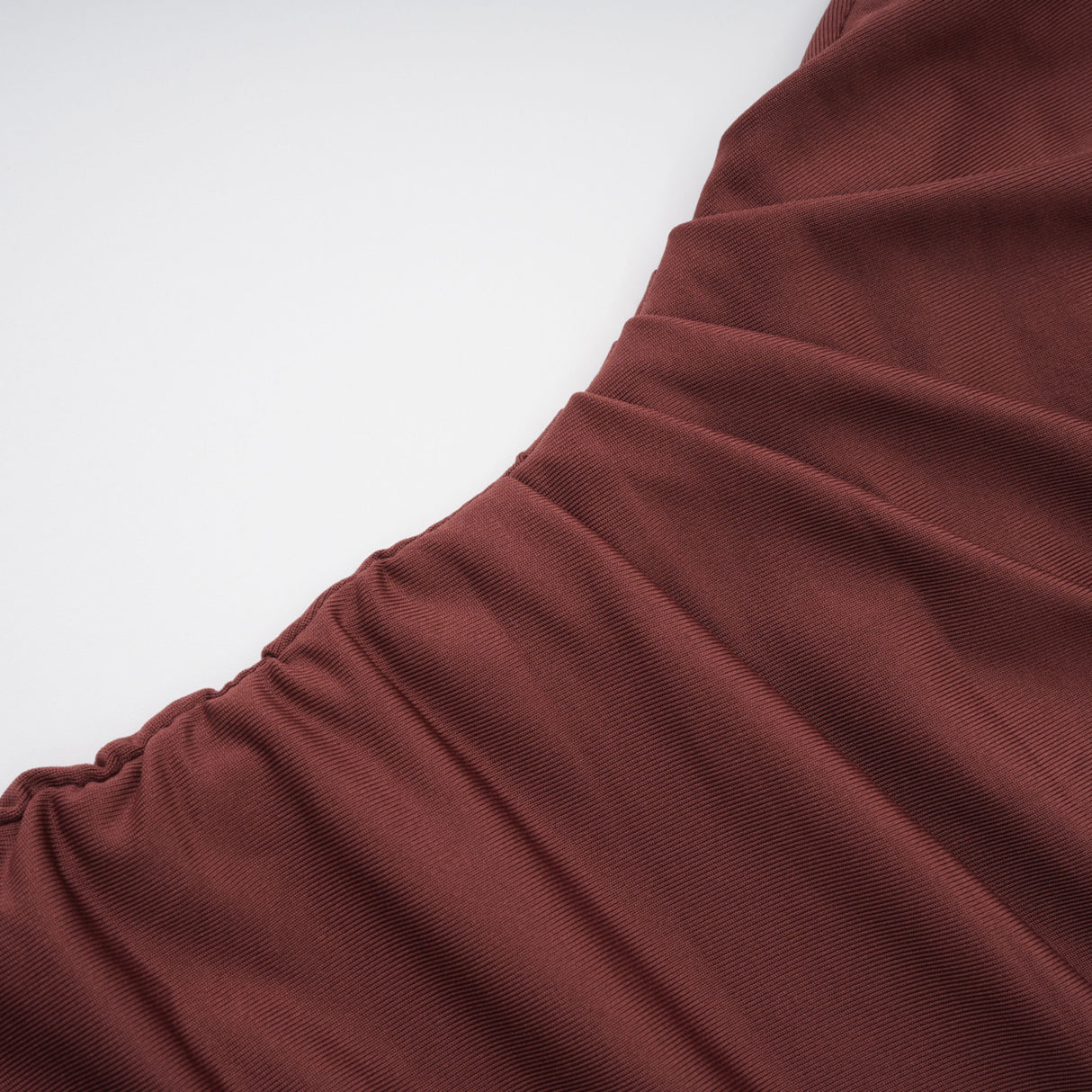 Aurohaya Seren Brown Ruched Tulle Panel Maxi Dress