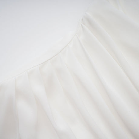 Aurohaya Léonie White Tulle Cape & Dress Set