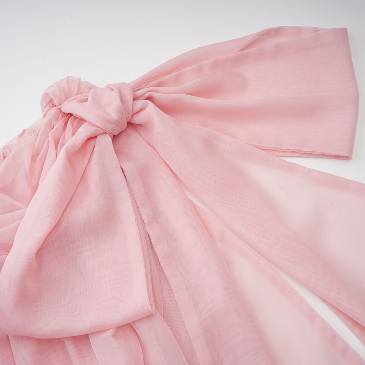 Aurohaya Avril pink bow draped slip mini dress