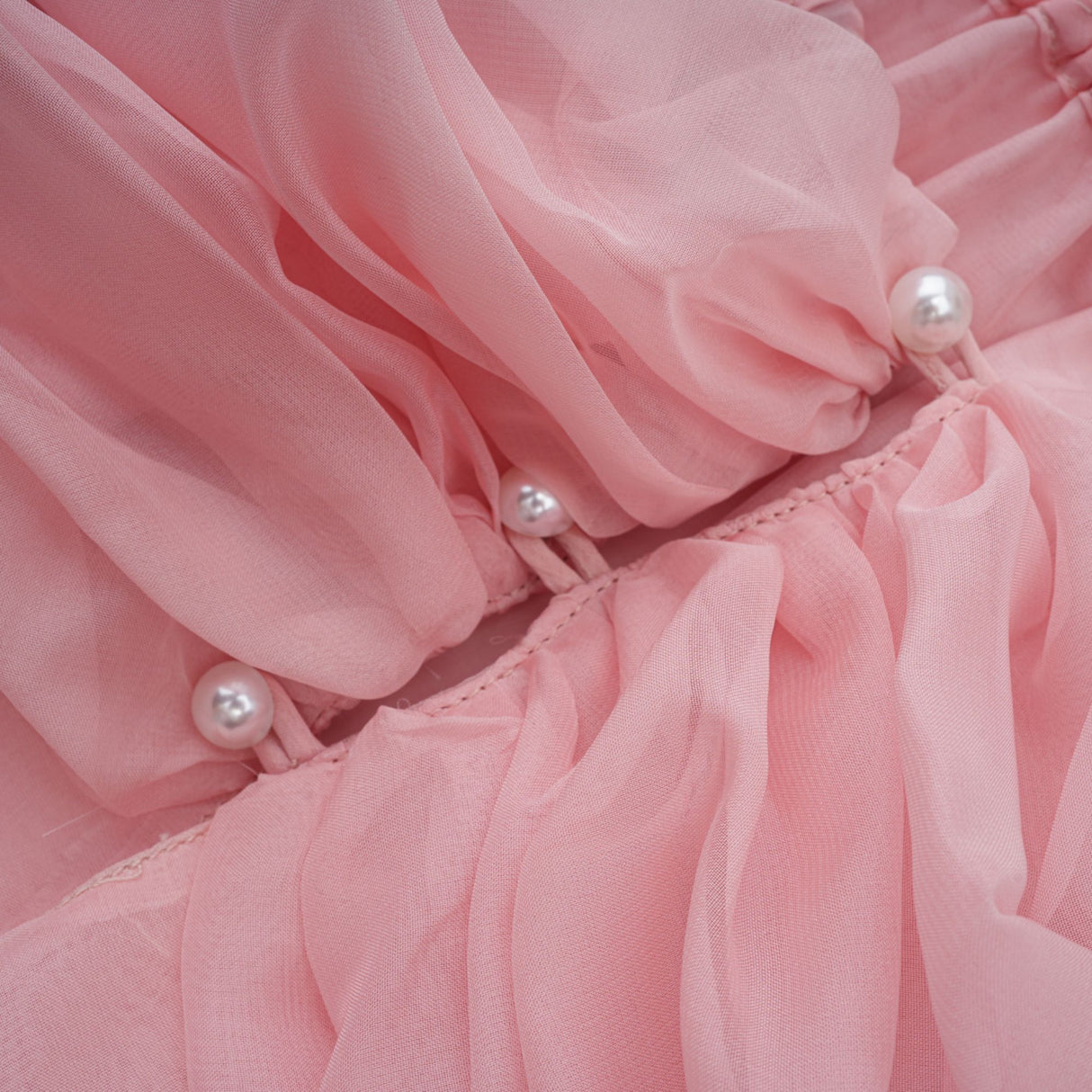 Aurohaya Avril pink bow draped slip mini dress