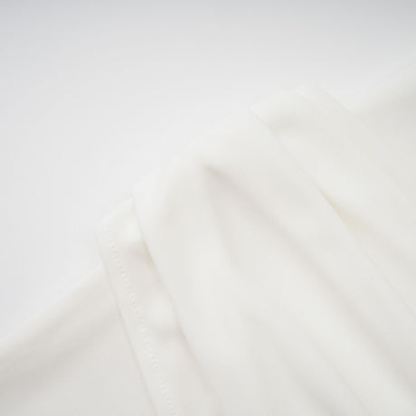 Aurohaya Mystérieuse White Turtleneck Draped Maxi Dress