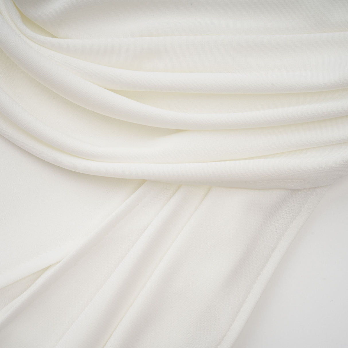 Aurohaya Mystérieuse White Turtleneck Draped Maxi Dress