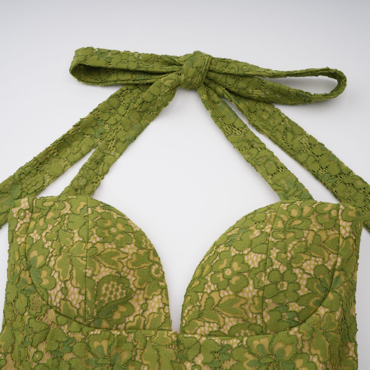 Aurohaya Isaline Emerald Corset Maxi Dress