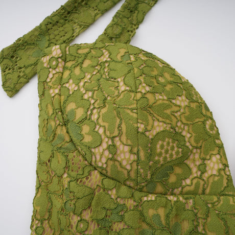 Aurohaya Isaline Emerald Corset Maxi Dress