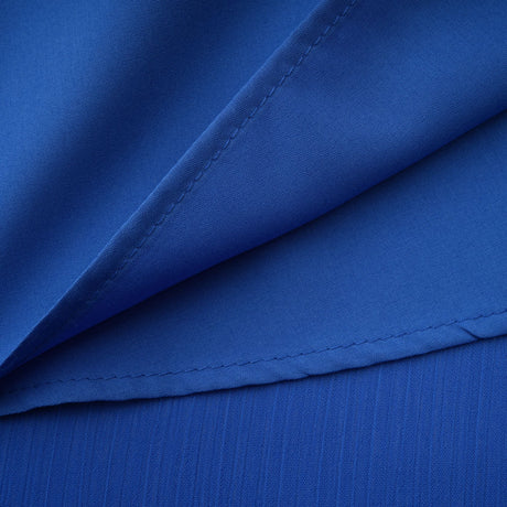 Aurohaya Faustine Blue Cape Design Ruched Maxi Dress
