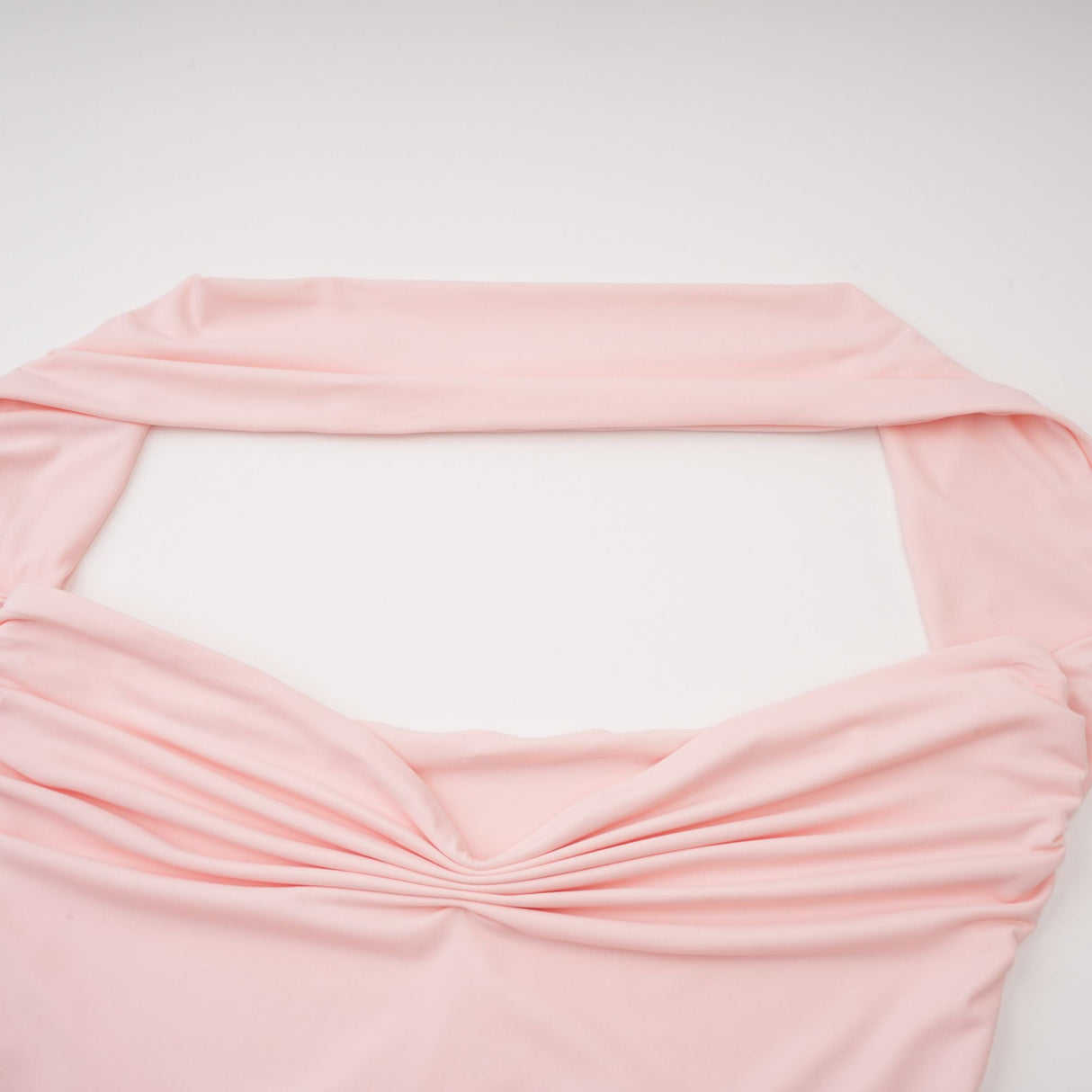 Aurohaya Rêverie Pink Sweetheart Neck Maxi Dress