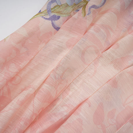 Aurohaya Delphine Pink Floral Print Maxi Dress