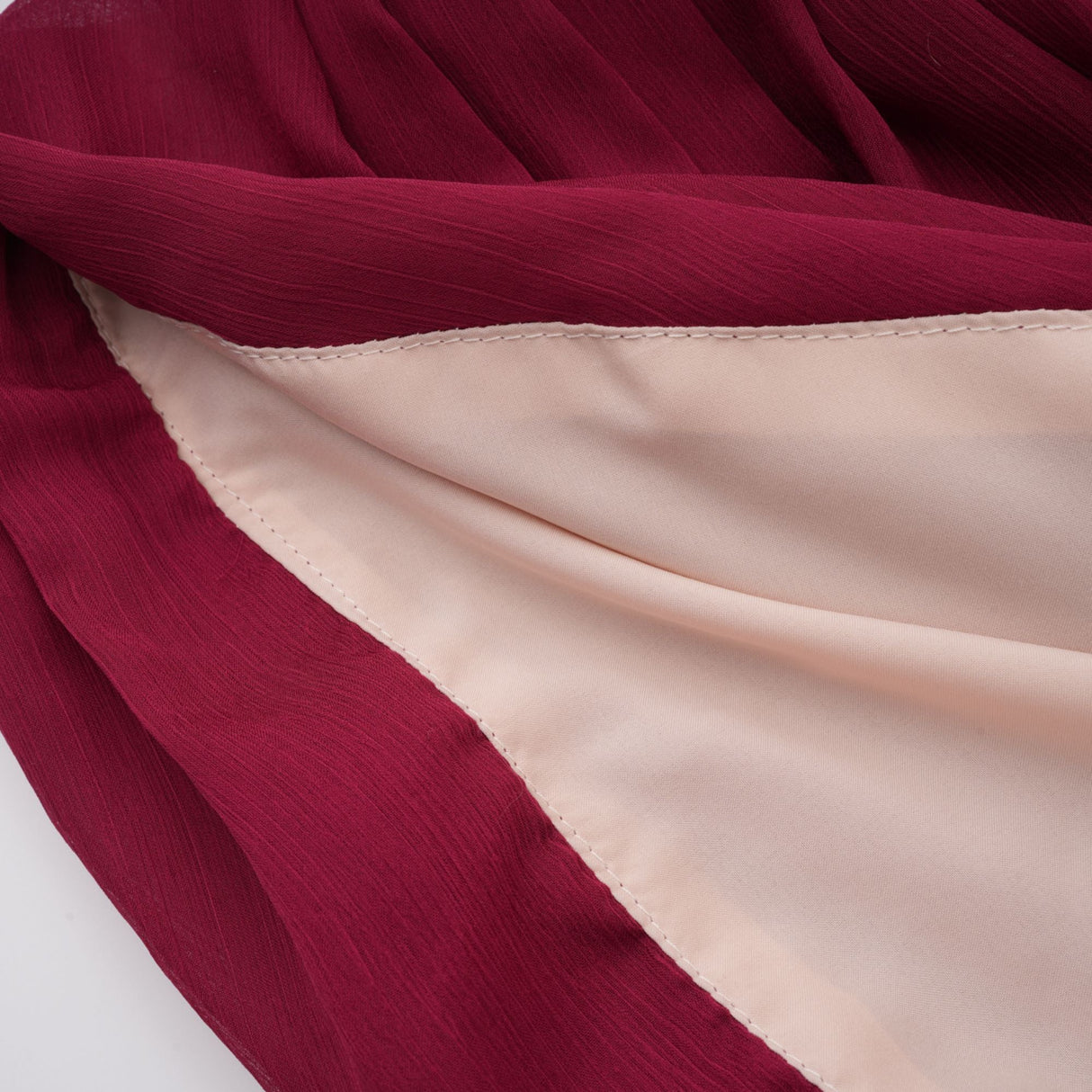 Aurohaya Théa Burgundy Asymmetrical Ruched Mini Dress