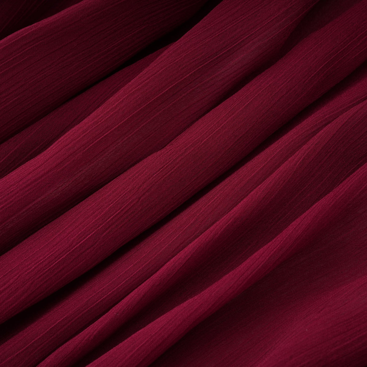Aurohaya Théa Burgundy Asymmetrical Ruched Mini Dress