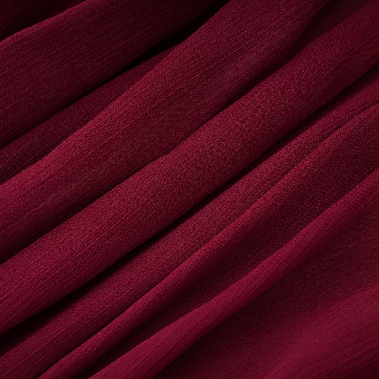 Aurohaya Théa Burgundy Asymmetrical Ruched Mini Dress