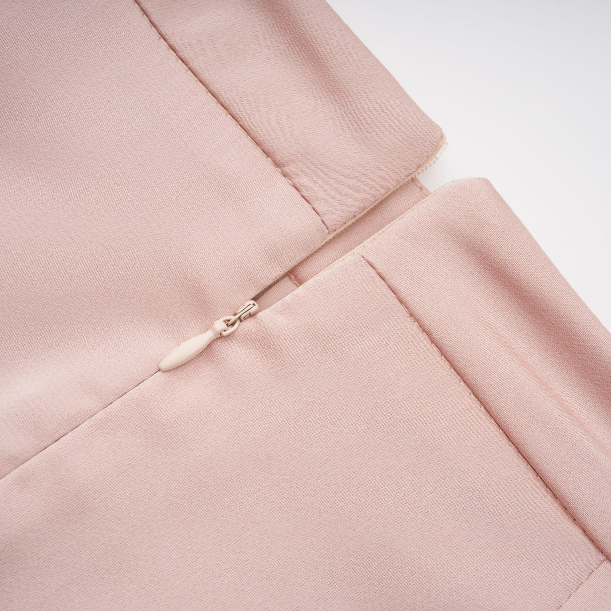 Aurohaya Everleigh Champagne Satin Top & Skirt Set With Cape Detail