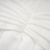 Noémie off-shoulder panelled maxi dress in White