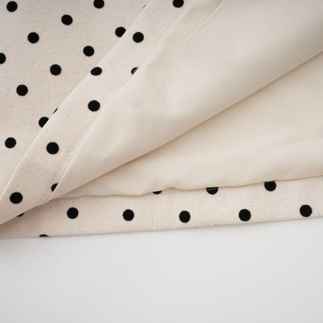 Aurohaya Estelle White Polka Dot Midi Dress