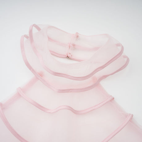 Aurohaya Nonchalante Pink Tiered Halterneck Maxi Dress