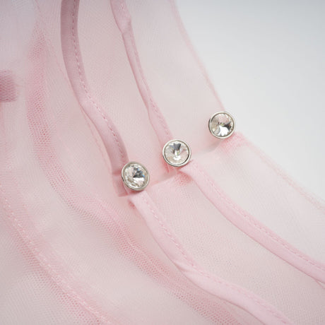 Aurohaya Nonchalante Pink Tiered Halterneck Maxi Dress