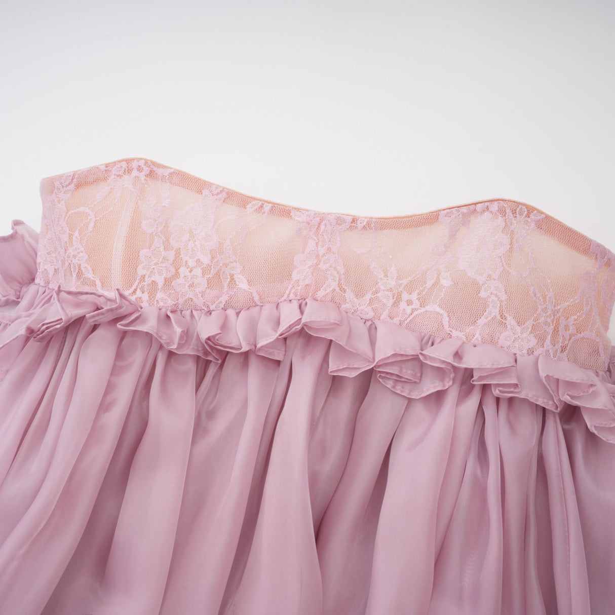 Aurohaya Brooklyn Pink Glossy Bubble Hem Mini Dress
