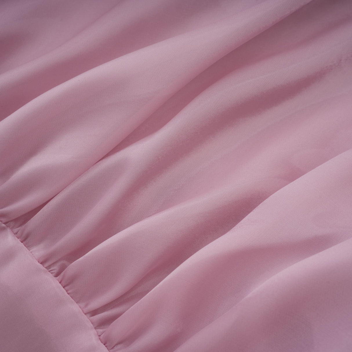 Aurohaya Brooklyn Pink Glossy Bubble Hem Mini Dress