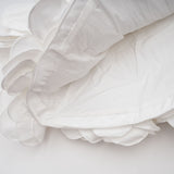 Maëlys white petal-layered strapless corset mini dress