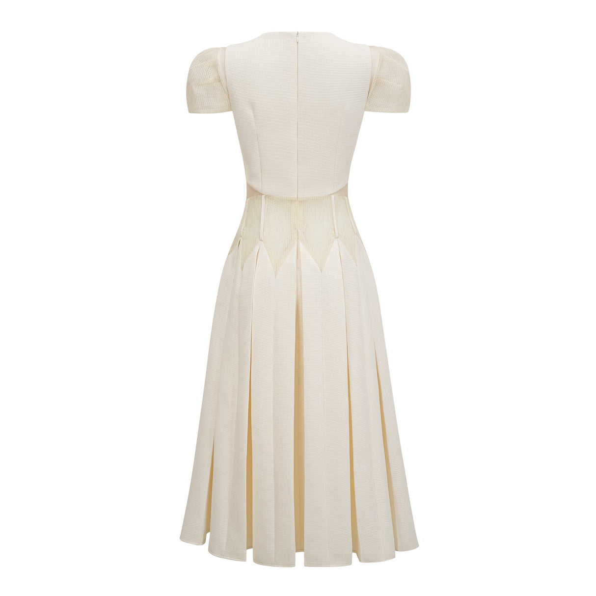 Aurohaya Maelle White Flower Embroidered Maxi Dress