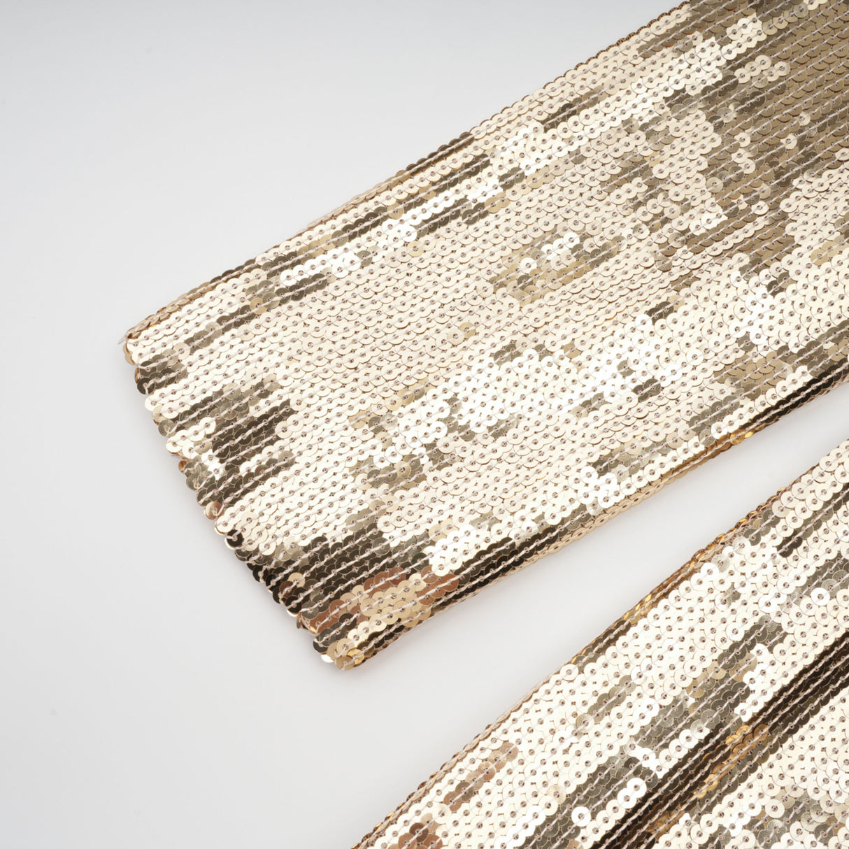 Aurohaya Federica Gold Train Sequined Maxi Dress