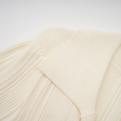 Aurohaya Nouria neutrals ribbed-knit midi dress