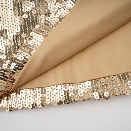 Aurohaya Federica Gold Train Sequined Maxi Dress