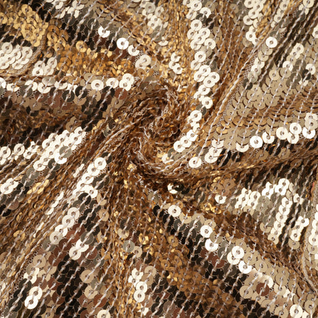 Aurohaya Federica Gold Train Sequined Maxi Dress