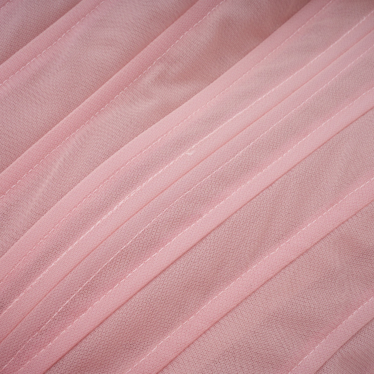 Aurohaya Rachel Pink 3D Petal Tulle Mini Dress