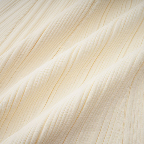 Aurohaya Nouria neutrals ribbed-knit midi dress