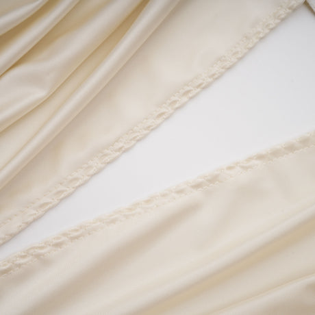Aurohaya Vilhelmiina Cream White Halterneck Shirred Maxi Dress